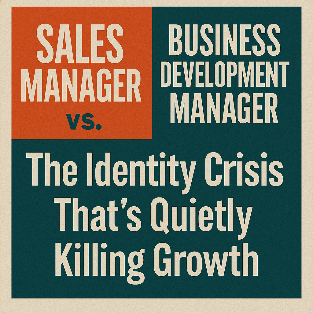 Sales Manager vs. Business Development Manager: The identity crisis quietly killing growth