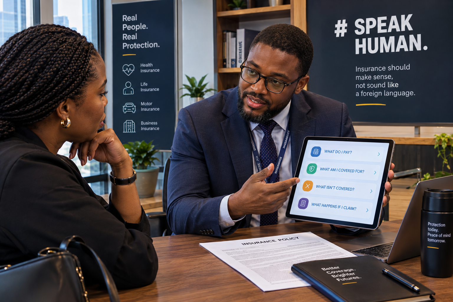 O, ARE INSURANCE COMPANIES FINALLY LEARNING TO SPEAK HUMAN?