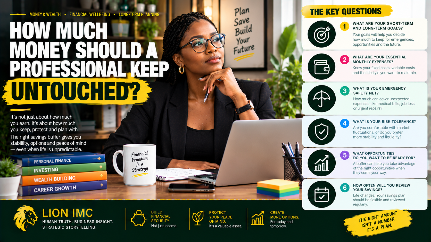 How much money should a professional keep untouched?