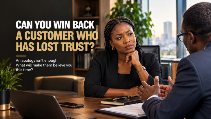 Can you win back a customer who has lost trust?
